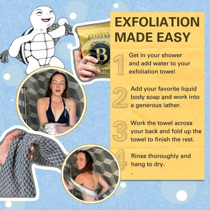 🔥HOT SALE 50% OFF🔥Buy 1 Get 1 Free🧼Exfoliating Antibacterial Shower Towel🚿