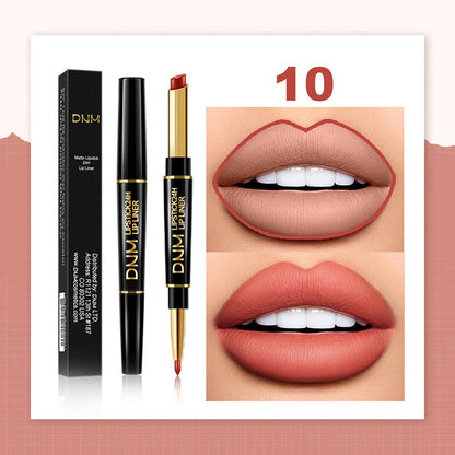 💄2-in-1 Waterproof Lipstick Lip Liner