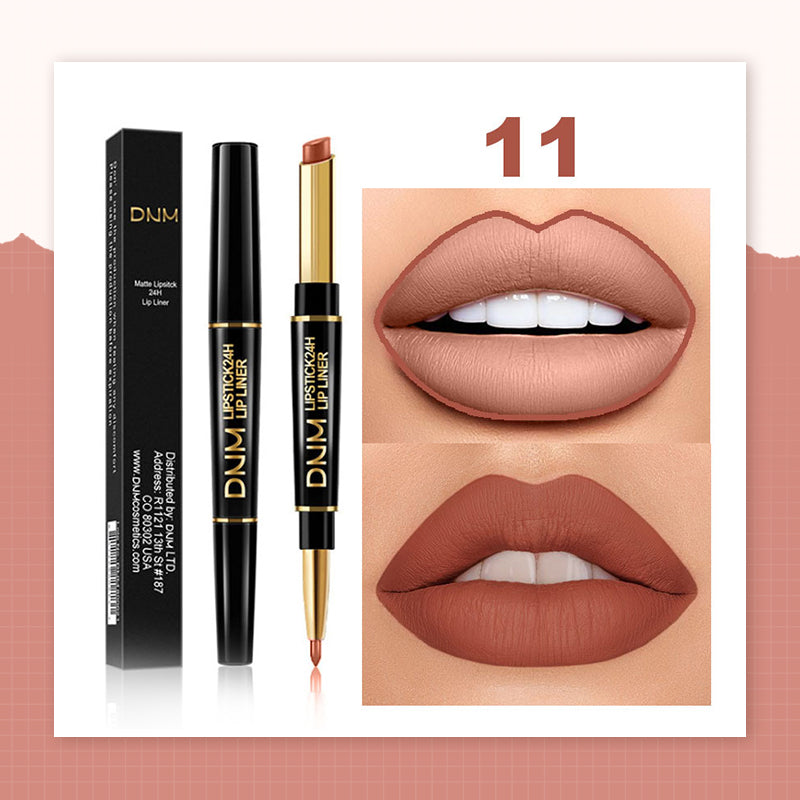 💄2-in-1 Waterproof Lipstick Lip Liner