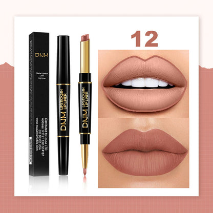 💄2-in-1 Waterproof Lipstick Lip Liner