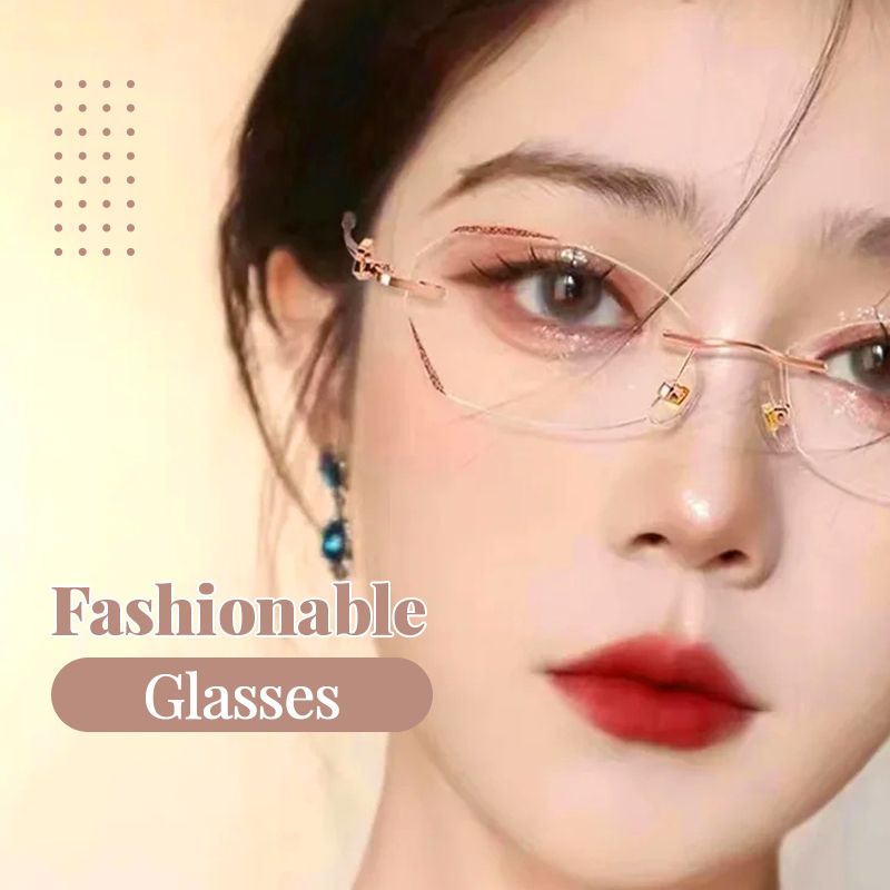 ⏰ Limited time 50% OFF✨Fashion Anti-Blue Light Rimless Reading Glasses