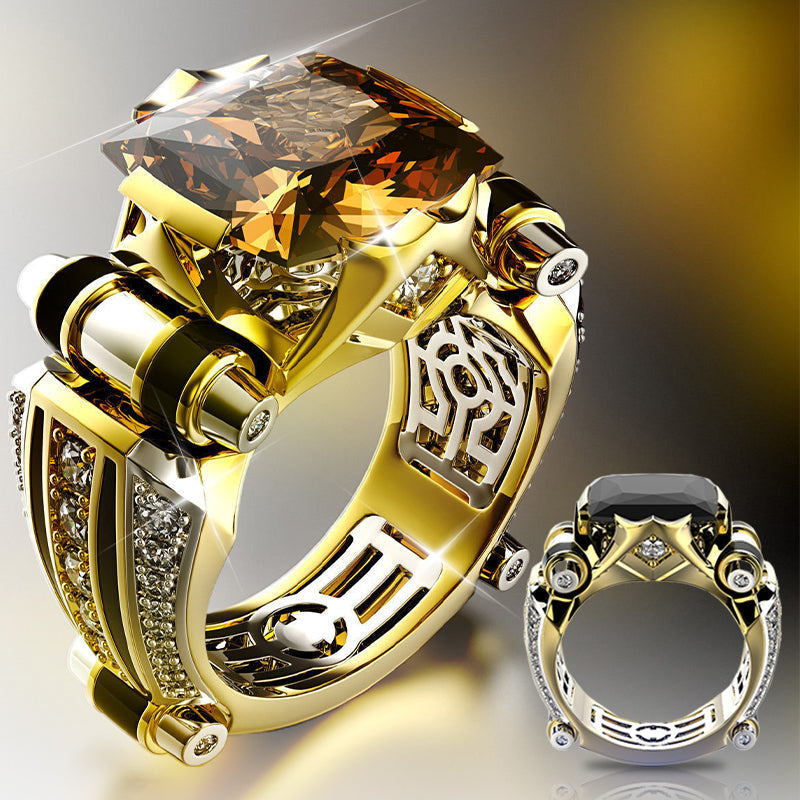 🔥2025 NEW SALES - 50% OFF🔥Heavy Duty Vintage Zirconia Wide Band Ring