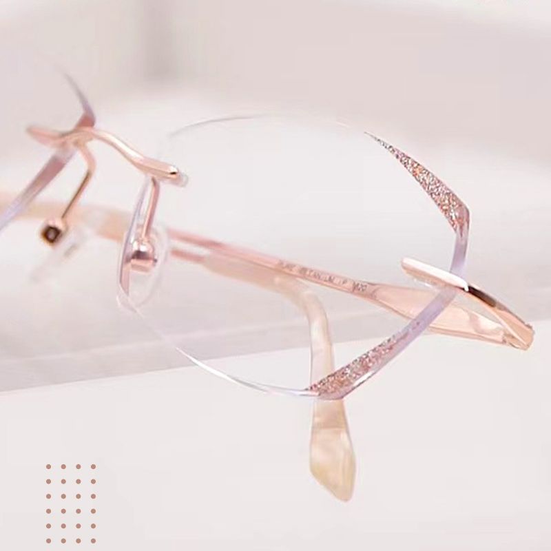 ⏰ Limited time 50% OFF✨Fashion Anti-Blue Light Rimless Reading Glasses