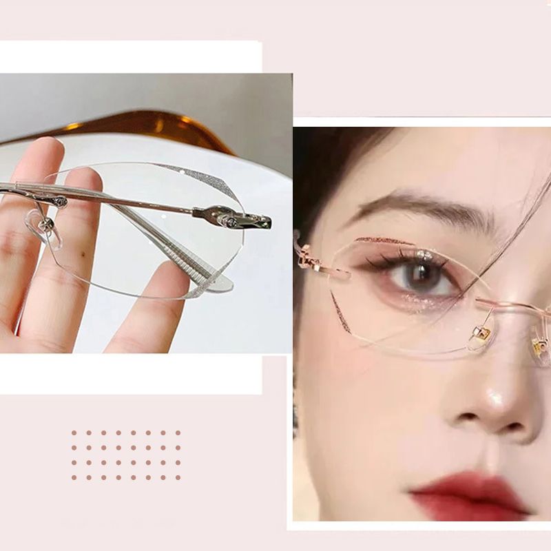 ⏰ Limited time 50% OFF✨Fashion Anti-Blue Light Rimless Reading Glasses