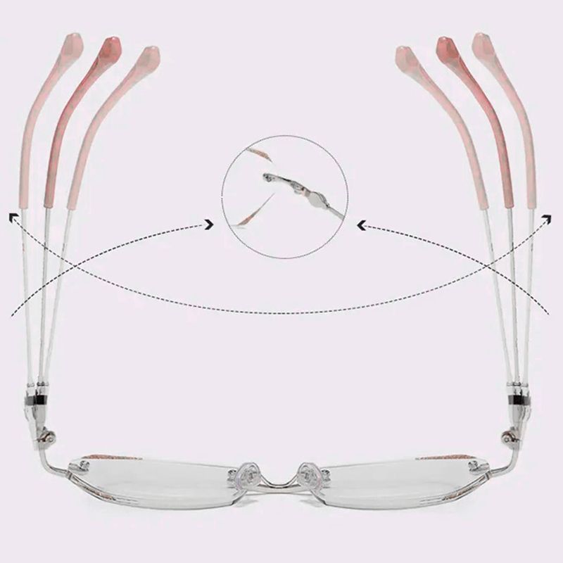 ⏰ Limited time 50% OFF✨Fashion Anti-Blue Light Rimless Reading Glasses