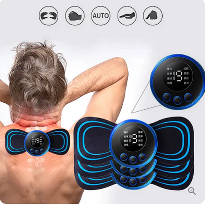 🔥BLACK FRIDAY SALE - 50% OFF🔥Portable Massager with 8 Modes and LCD Screen - Mini Muscle Stimulator for Pain Relief