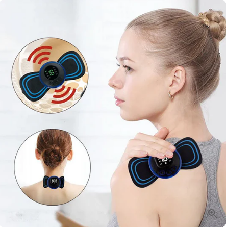 🔥BLACK FRIDAY SALE - 50% OFF🔥Portable Massager with 8 Modes and LCD Screen - Mini Muscle Stimulator for Pain Relief