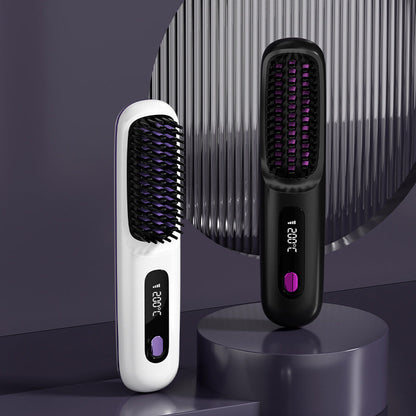 💥HOT SALE 50% OFF💥Wireless Ceramic Heating Hair Straightening Comb🎁FREE SHIPPING