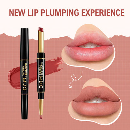 💄2-in-1 Waterproof Lipstick Lip Liner