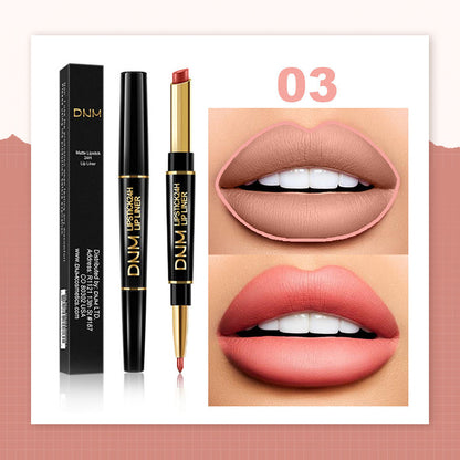 💄2-in-1 Waterproof Lipstick Lip Liner