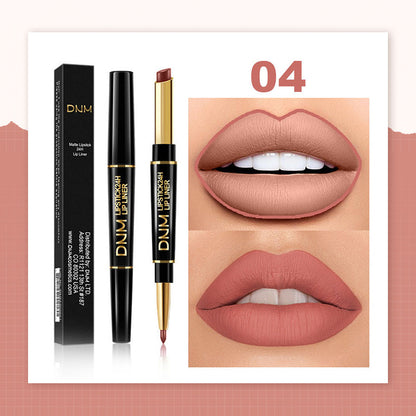 💄2-in-1 Waterproof Lipstick Lip Liner