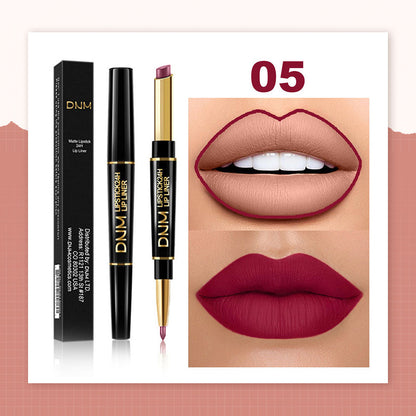 💄2-in-1 Waterproof Lipstick Lip Liner