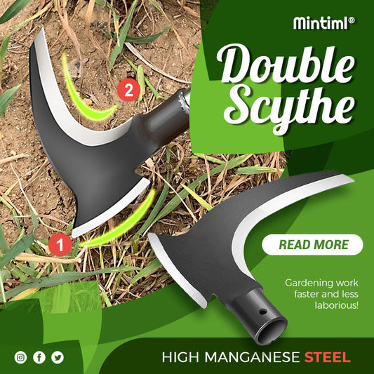 🔥HOT SALE 50% OFF🔥High Manganese Steel Double Cutting Sickle