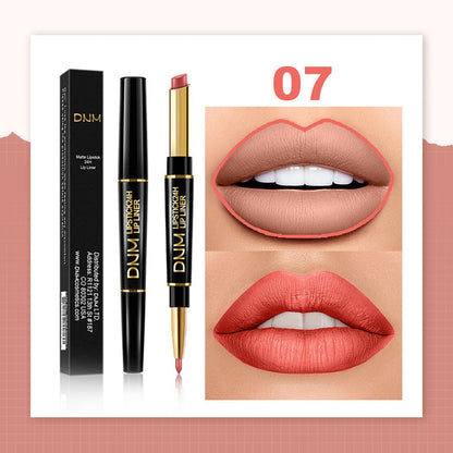 💄2-in-1 Waterproof Lipstick Lip Liner