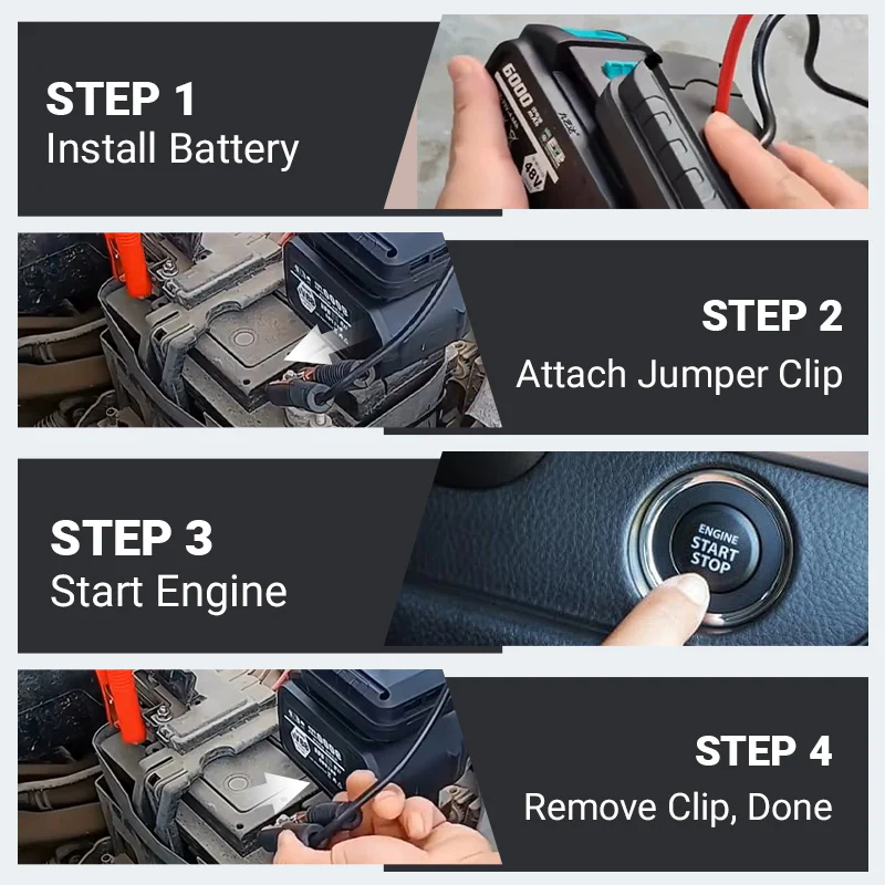 💥50% OFF🧰Your toolbox needs it🪫>🔋Emergency jump start for car batteries🚘