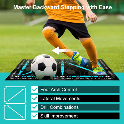 🎅Christmas Gift idea 50% OFF🎁⚽Footwork Training Non-slip Football Training Mat