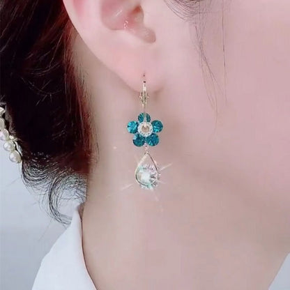 🎁Hot Sale 50% OFF✨Flower Droplet Crystal Earring