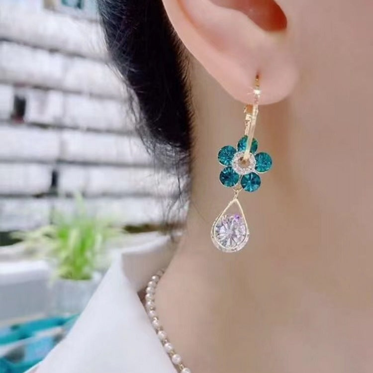 🎁Hot Sale 50% OFF✨Flower Droplet Crystal Earring