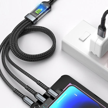 💥Limited time 50% off⏳Transparent Luminous 3-in-1 Super Fast Charging Cable