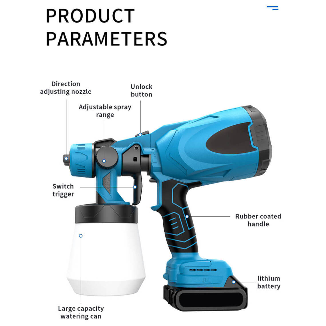 🔥Hot Sale 50% OFF🔥High-pressure Cordless Paint Sprayer 🔥Free shipping🔥