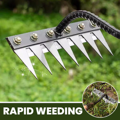 🔥Hot Sale 50% 0FF🔥5/6/7/8 Teeth Carbon Steel Garden Weeding Rake