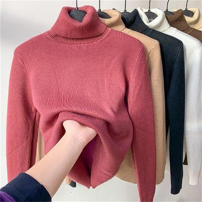 🔥Hot Sale 50% off🔥 Winter fleece thick knitted bottoming shirt