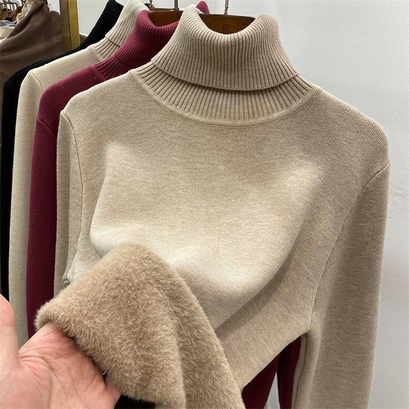 🔥Hot Sale 50% off🔥 Winter fleece thick knitted bottoming shirt