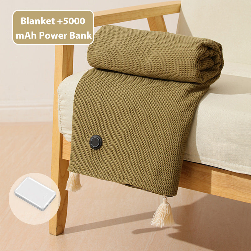 🎅Christmas Specials❄️Portable Soft Zipper Electric Heated Blanket Shawl🌞