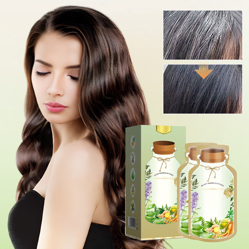 🌿Pure natural Plant Hair Dye Shampoo, Make your hair beautiful, shiny and smooth🥳