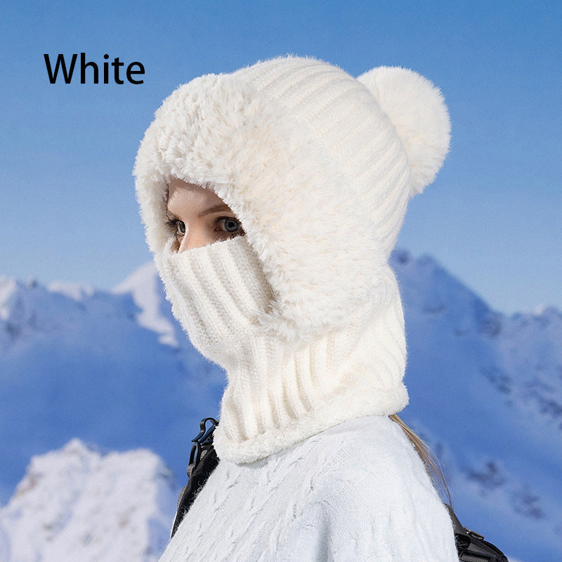 🎅Christmas Specials🎁Women's Winter One-Piece Knitted Beanie Scarf Mask