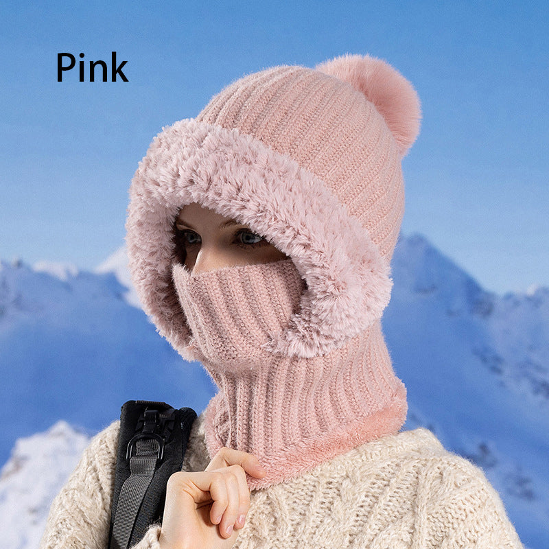 🎅Christmas Specials🎁Women's Winter One-Piece Knitted Beanie Scarf Mask