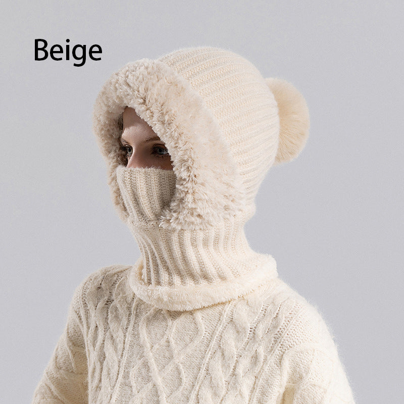 🎅Christmas Specials🎁Women's Winter One-Piece Knitted Beanie Scarf Mask