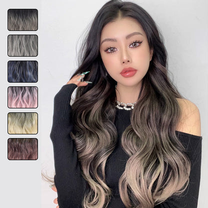 🎁Christmas Limited Time Offer🌈Gradient Color Curly Wig Piece#hair