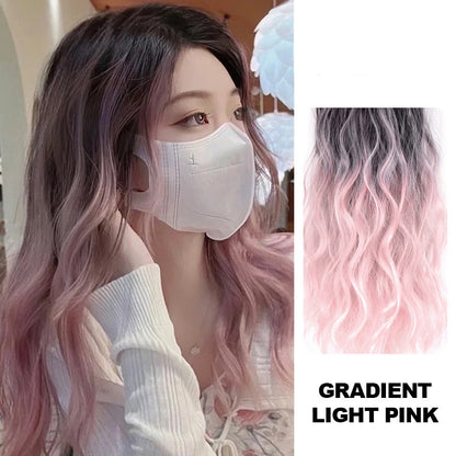 🎁Christmas Limited Time Offer🌈Gradient Color Curly Wig Piece#hair