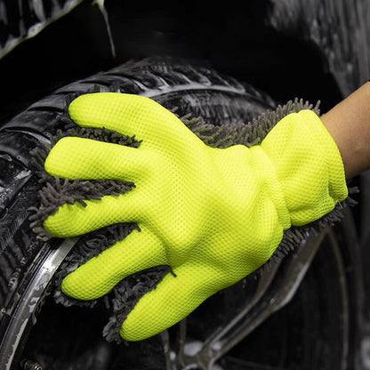 🔥Hot Sale 50% OFF🔥Double sided five finger car wash gloves