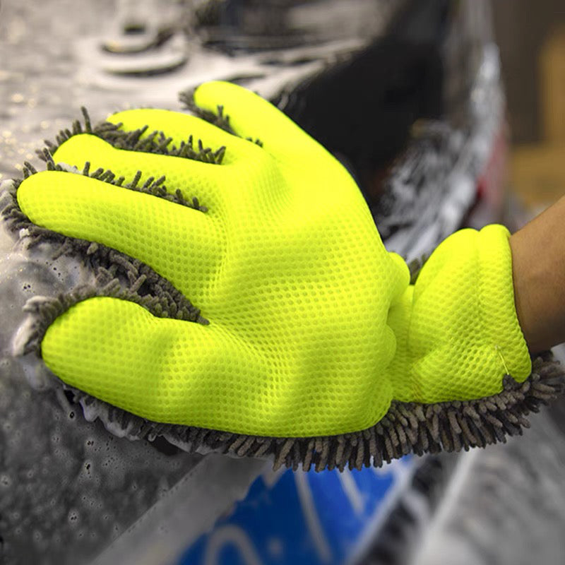 🔥Hot Sale 50% OFF🔥Double sided five finger car wash gloves