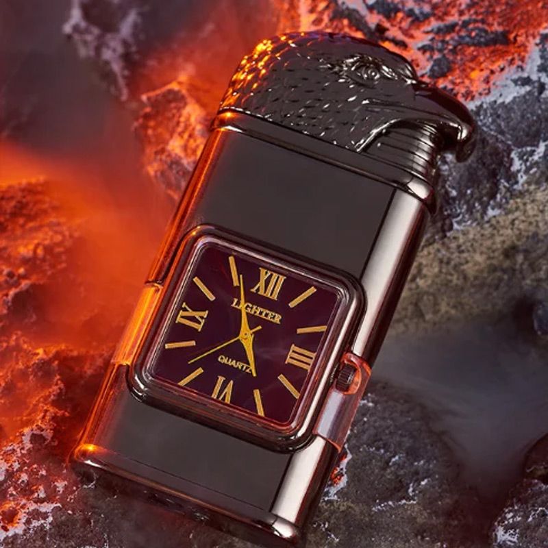 🔥Valentine's Day Sale 50% OFF🔥Windproof Lighter Vintage Watch Bezel Jet Flame Torch