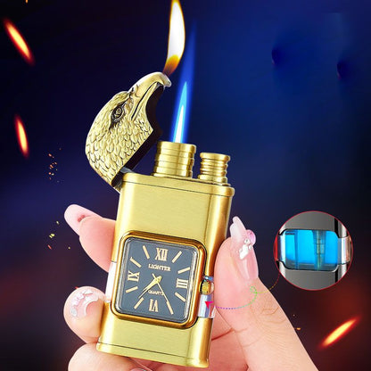 🔥Valentine's Day Sale 50% OFF🔥Windproof Lighter Vintage Watch Bezel Jet Flame Torch