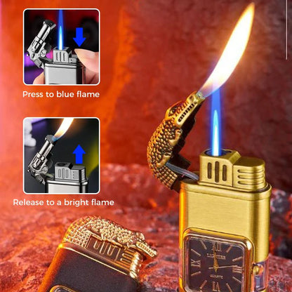 🔥Valentine's Day Sale 50% OFF🔥Windproof Lighter Vintage Watch Bezel Jet Flame Torch