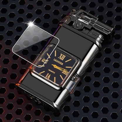 🔥Valentine's Day Sale 50% OFF🔥Windproof Lighter Vintage Watch Bezel Jet Flame Torch