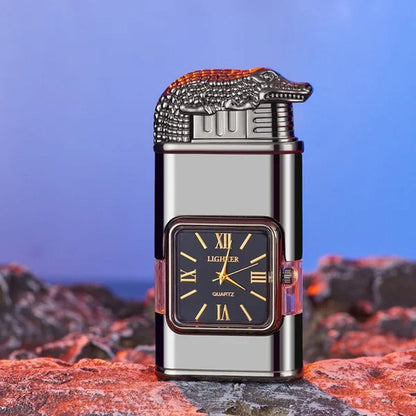 🔥Valentine's Day Sale 50% OFF🔥Windproof Lighter Vintage Watch Bezel Jet Flame Torch