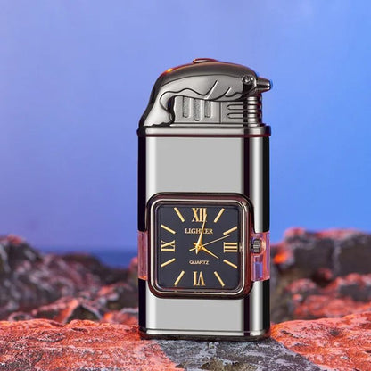 🔥Valentine's Day Sale 50% OFF🔥Windproof Lighter Vintage Watch Bezel Jet Flame Torch