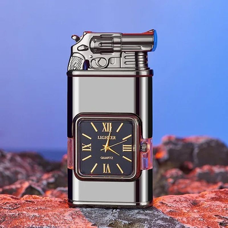 🔥Valentine's Day Sale 50% OFF🔥Windproof Lighter Vintage Watch Bezel Jet Flame Torch