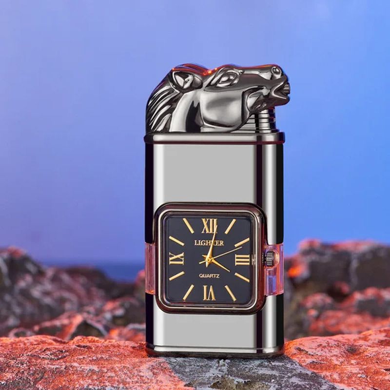 🔥Valentine's Day Sale 50% OFF🔥Windproof Lighter Vintage Watch Bezel Jet Flame Torch