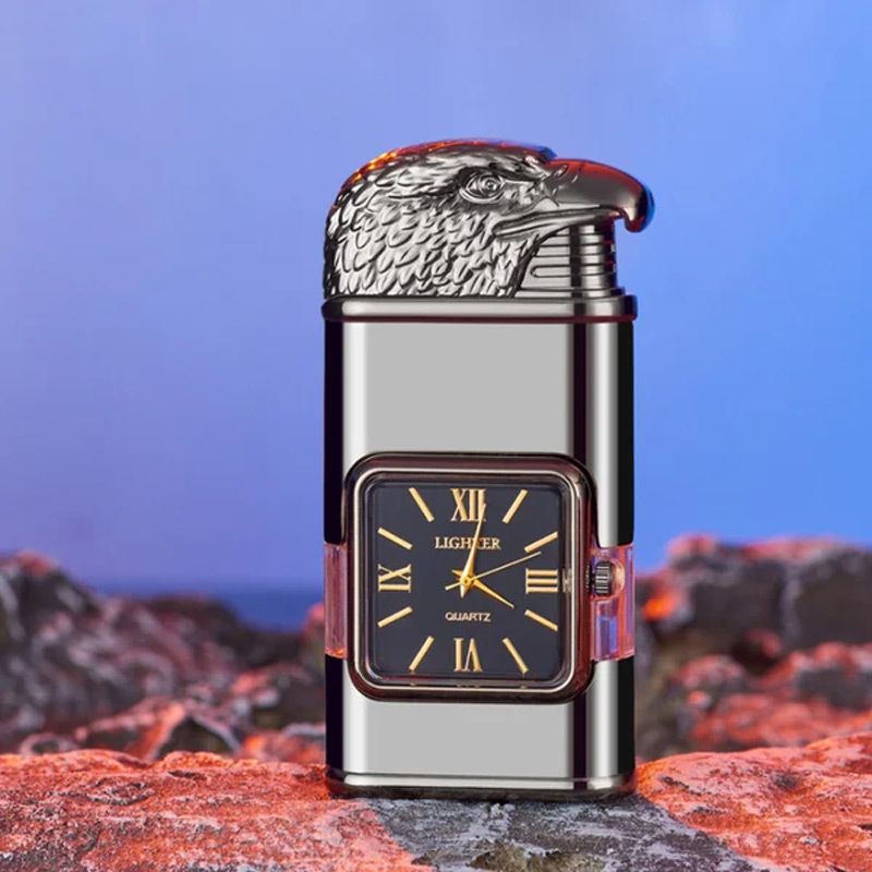 🔥Valentine's Day Sale 50% OFF🔥Windproof Lighter Vintage Watch Bezel Jet Flame Torch