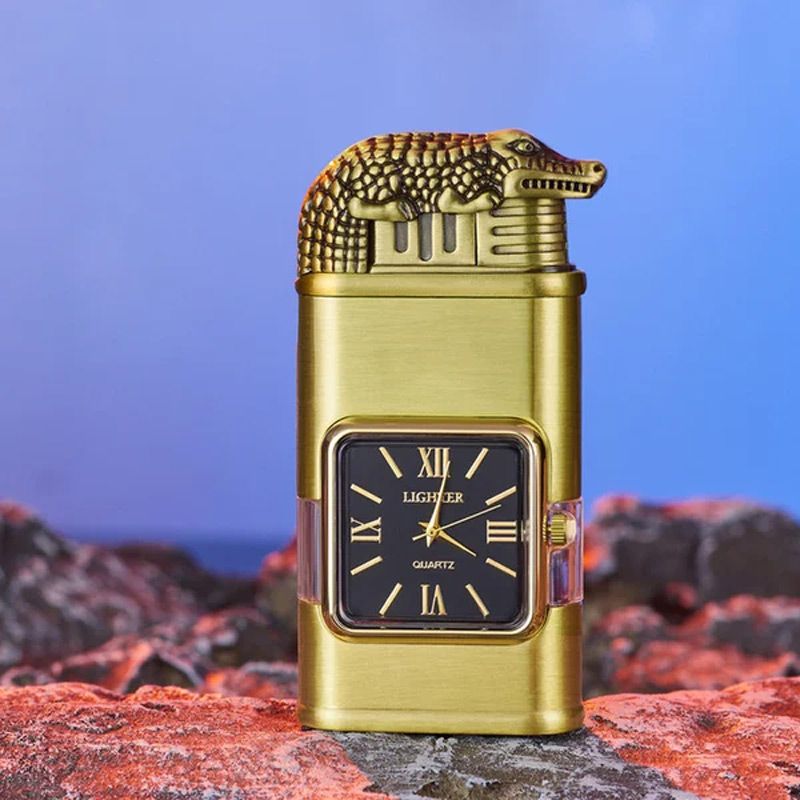 🔥Valentine's Day Sale 50% OFF🔥Windproof Lighter Vintage Watch Bezel Jet Flame Torch