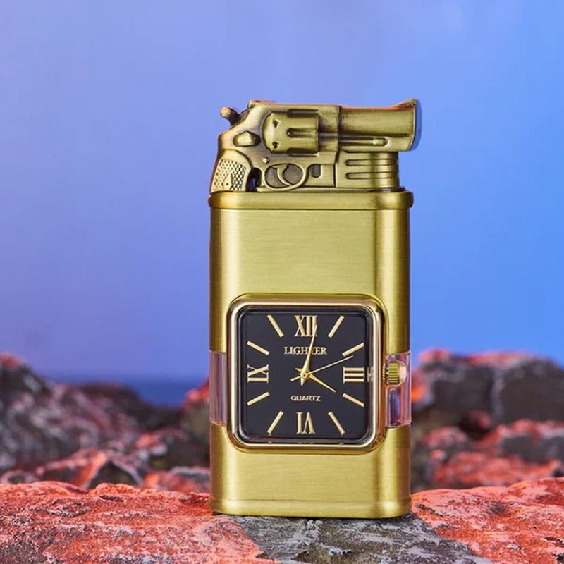 🔥Valentine's Day Sale 50% OFF🔥Windproof Lighter Vintage Watch Bezel Jet Flame Torch