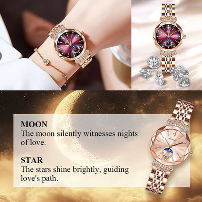 💖Limited Sale 64% OFF💖Fashionable Star & Moon Watch for Women