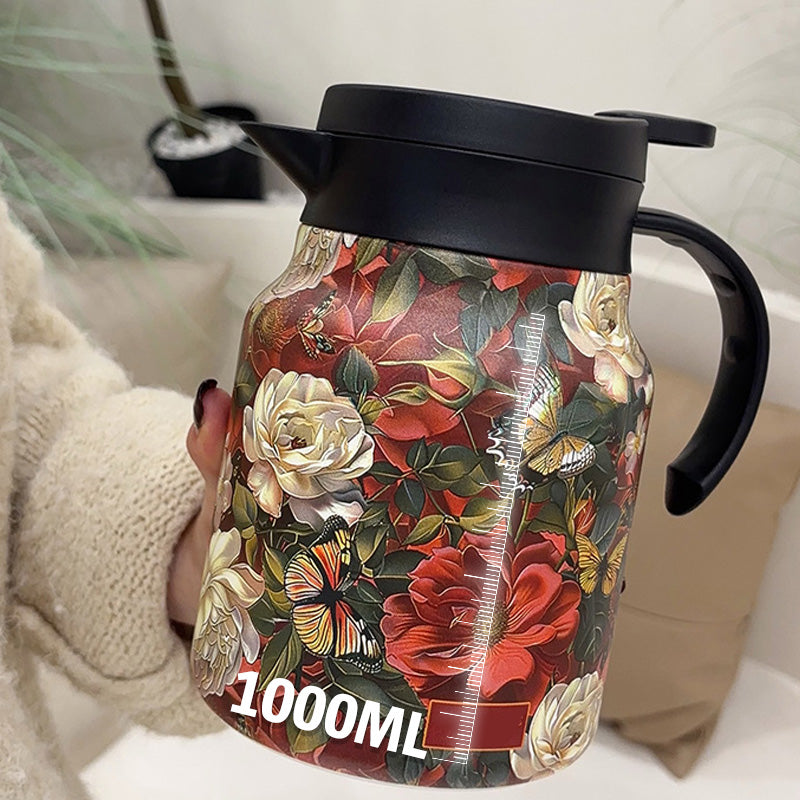 🔥2025 HOT SALE🔥 1000ml Vacuum Insulated Teapot with Strainer