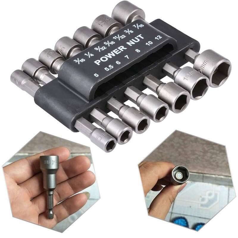 🔥LIMIT TIME 50% OFF🧰Hexagon Handle Screw Powerful Socket Wrench Set of 14 Pieces